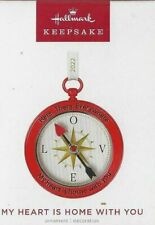 Hallmark Keepsake 2022 My Heart is Home With You Metal Compass Ornament New picture
