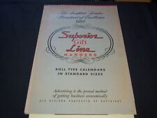 1957 SUPERIOR GIFT LINE HANGERS CALENDAR SALESMAN SAMPLE SHEETS BOOK - C 7 picture