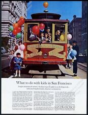 1963 San Francisco cable car photo vintage travel print ad picture