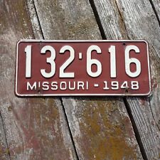1948 Missouri License Plate - 