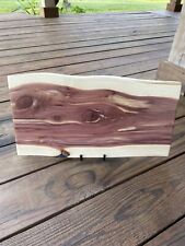 Beautiful Cedar Charcuterie serving Tray.  Feet On The Bottom For Easy Pickup. picture