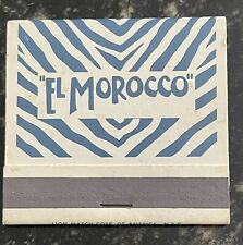 Vintage Large El Morocco Matchbook, Unstruck  picture
