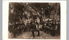 MARYSVILLE KS CONCERT ORCHESTRA real photo postcard rppc kansas marching band picture