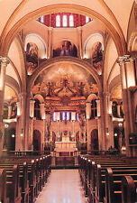 Postcard Interior of the St. Francis of Assisi Church in Springfield Illinois IL picture
