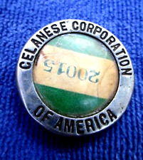 CELANESE CORPORATION OF AMERICA Antique Vintage Employee ID Badge Pin est 1920's picture