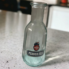 Pernod Fils Paris Blue Original Distillery Advertising Glass Decanter Bottle picture