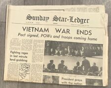 1973 JANUARY 28 SUNDAYSTAR LEDGER NEWSPAPER - VIETNAM WAR ENDS picture