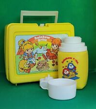 Vintage 1983/1984 Rainbow Brite Lunchbox With Matching Thermos picture