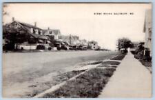 1930-40's SCENE AROUND SALISBURY MARYLAND MD HOUSES OLD CARS VINTAGE POSTCARD #1 picture