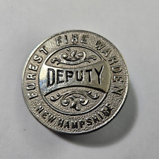 Vintage Obsolete NH Forest Fire Warden Deputy Pin Badge New Hampshire picture
