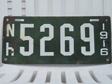 1916 New Hampshire license plate picture