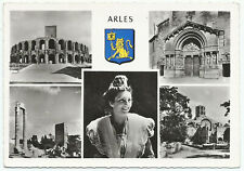 Arles France, Vintage Postcard, Historical Landmarks and Arlesian Portrait picture