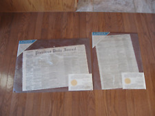 2 antique Edinburgh Evening Courant Providence Daily Journal  Newspaper 1794 picture