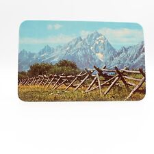Grand Teton Mountain Range Wyoming Postcard View From Moran-Jackson Hwy picture