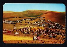 Old Fashioned Threshing Bee with Dinner at the Chuckwagon Unposted Postcard VG picture