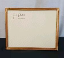 Vintage Metalcraft Art Deco Gold Plated Picture Frame 10”x8” Photograph w Glass picture