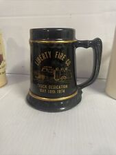 Vintage Liberty Fire Co. Truck Dedication May 18th 1974 Cup Mug Beer Stein picture