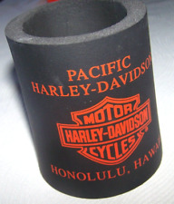 Harley Davidson Pacific HD Honolulu Hawaii Dealer Bar /Shield Logo Rubber Koozie picture