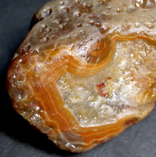 Lake Superior Agate 1.91 oz 'PARTIALLY EXPOSED NODULE' Top Shelf Gem - upnorth picture