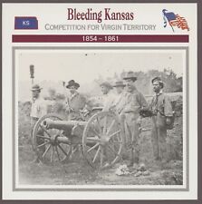Bleeding Kansas  Atlas Civil War Card Secession Crisis picture