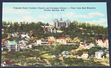 Crescent Hotel, Catholic Church, Carnegie Library, Eureka Springs, AR Postcard  picture