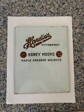 VINTAGE REVERSE PAINTED GLASS HARDIE'S CANDY STORE PITTSBURGH picture
