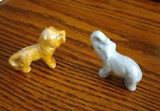 Rare Porcelain Japanese Miniature Iridescent Animal Figurines picture