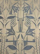 Vintage 1930-40s Panels Fabric For Projects Silvery-gray & Blue Pretty Floral picture