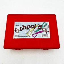 1980's Educational Products, Inc Pencil Red Plastic School Box picture