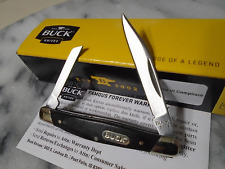 Buck Deuce 2 Blade Mini Pocket Knife Folder Black Wood 0357BKSWM 420J2 2.60