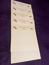 Letterhead 5 Sheets Of BUICK CHEVROLET 1950s Vintage Stationery Unused Lot picture