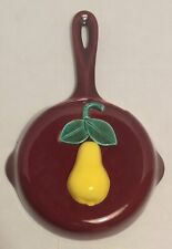 Vintage MCM Kitchy Kitchen Pear Wall Pocket 50s Excellent Condition picture