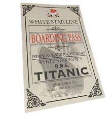 Titanic Artifact Exhibition Replica Boarding Pass Promo Ticket Luxor ( 1 Pcs ) picture