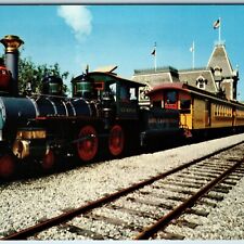 1955 Anaheim Cali Disneyland Santa Fe Passenger Train Railway Engine Ripley A227 picture