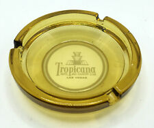 VINTAGE TROPICANA HOTEL AND COUNTRY CLUB GLASS AMBER ASHTRAY LAS VEGAS picture