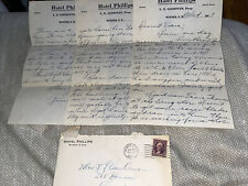 Vintage 1937 Letter: Hotel Phillips Stationary Letterhead Winner South Dakota SD picture