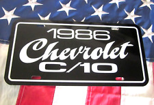 1986  Chevrolet C/10 pickup truck license plate tag 86 Chevy C10 half ton C-10 picture