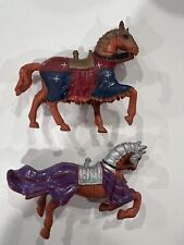 Plastoy VTG 4.5 inch Medieval Knights Horse PVC Figurines picture