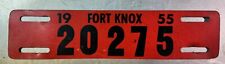 Vintage Fort Knox rare 1955 license plate topper Hot rat rod military picture