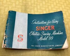 Vintage 1953 SINGER Model 99 K Sewing Machine Instruction Manual 72 Pages H28 picture