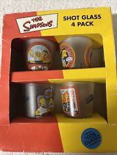 The Simpsons Frosted Shotglass 4-Pack - Moe’s Tavern Shot Glass Set picture
