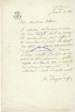 Ivan Turgenev, famous Russian author, signed letter in French re famous general picture