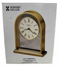 Howard Miller 613-118 Reminisce Tabletop Clock - Polished Brass Finish picture