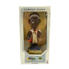 2003 Upper Deck LeBron James Premium Play Makers Bobblehead + Trading Card picture