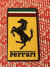 Ferrari Pin Badge: Metal and Enamel. Rectangle Shape. Excellent Quality. picture