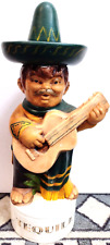 Vintage Alberta's Mold Ceramic Mexican Mariachi Player Tequila Decanter picture