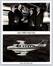 Aviation 1970 Cessna 95,000th Airplane 421 Golden Eagle 8x10 B&W Photo & Info C4 picture
