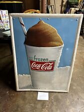 Large Vintage Frozen Coca-Cola Icee ICY Sign Coke Slush Puppy picture