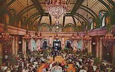 Sheraton-Palace San Francisco California Garden Court Chrome Vintage Postcard picture