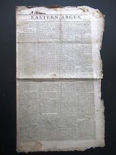 Feb 8 1805 Portland Maine -  Eastern Argus Newspaper - Original  picture